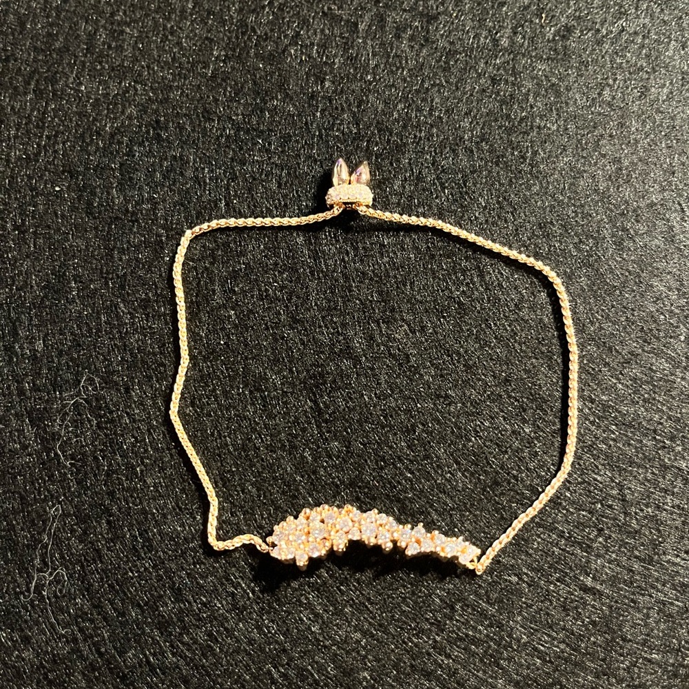 Kendra Scott Gold Crystal Cluster Adjustable Bracelet